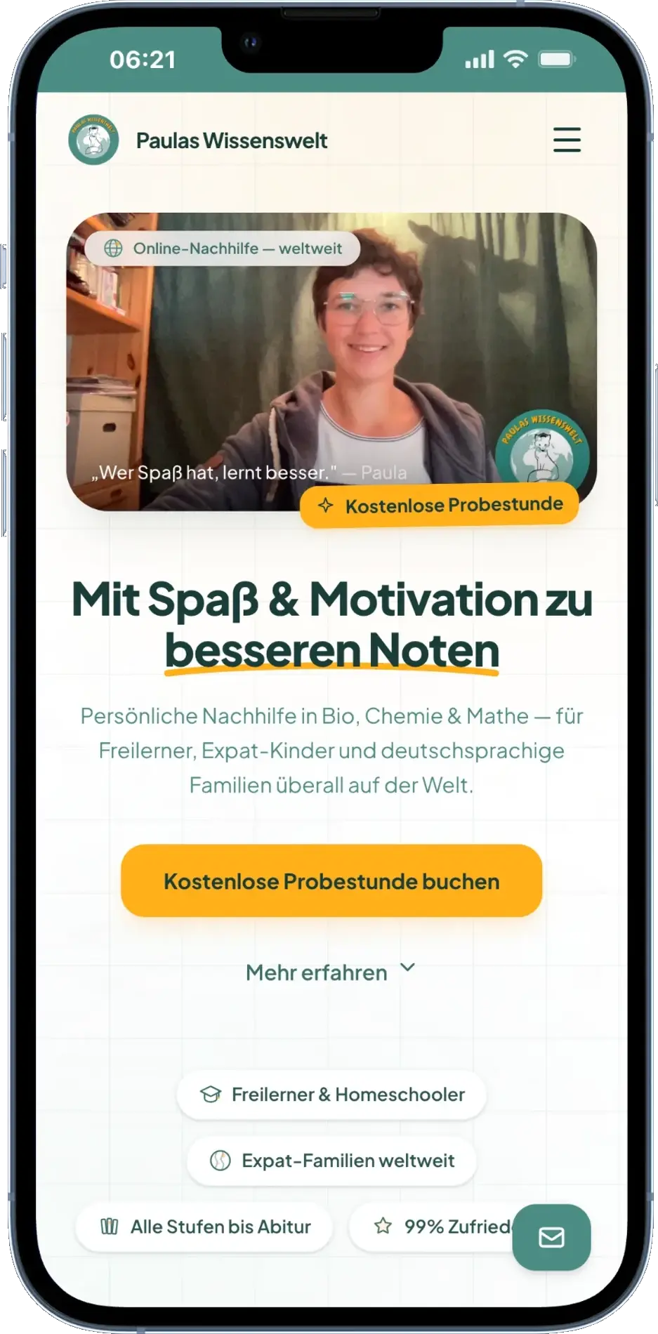 Paulas Wissenswelt Website